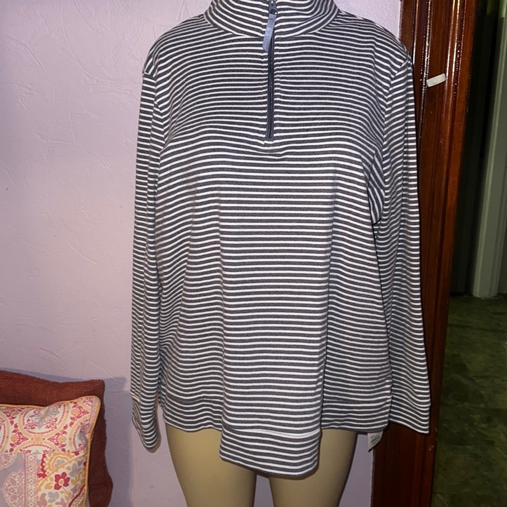 Croft & Barrow 1/4 Zip Long Sleeve Shirt Sweater Collared Women's 2X Plus